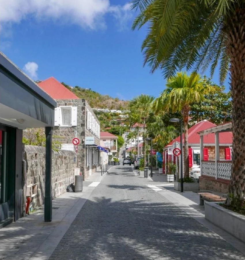 St Barts City Street and Buildings