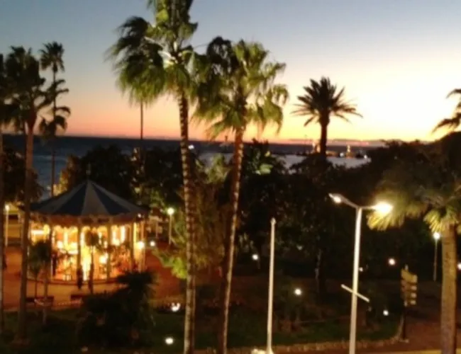 sunset view from my room at the majestic hotel in cannes 