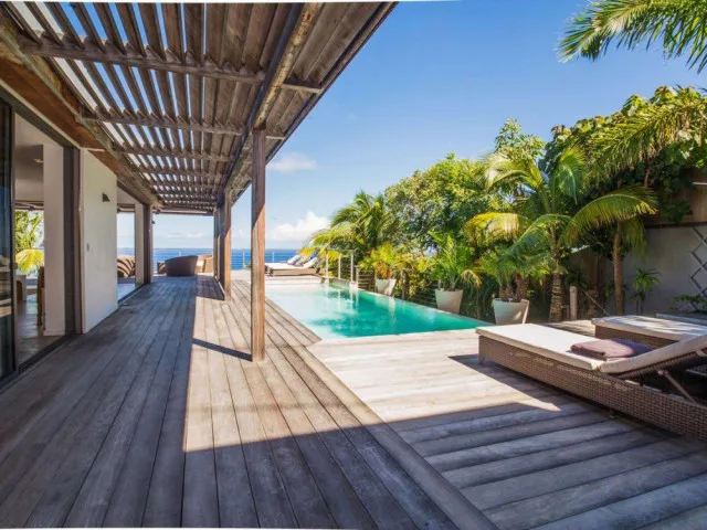 vacation rental photo St Barthelemy WV TIG Villa Casa Tigre St Barts Villa tigdek01 desktop