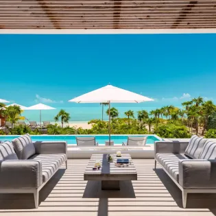 1.3 b.e long bay beachfront villa 7bd pool area