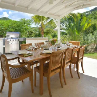 1 vacation rental photo St Barthelemy WV KRL Villa Kir Royale St Barts Villa KRLdin01 desktop