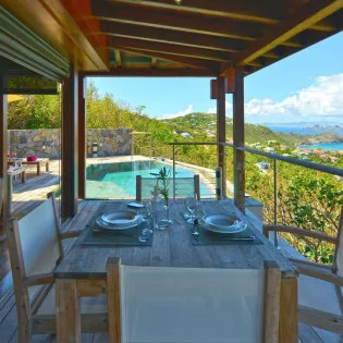 1 vacation rental photo St Barthelemy WV MJS Villa St Barts Villa mjsdin02 desktop