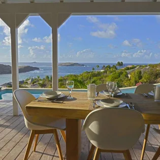 4 vacation rental photo St Barthelemy WV LAR Villa Lagon Rose St Barts Villa LARdin01 desktop