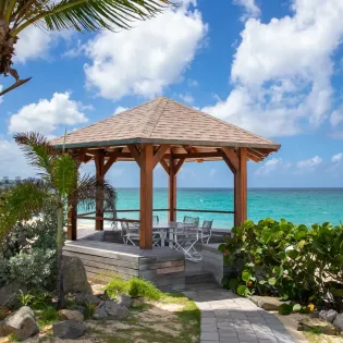 15.2 blue beach gazebo