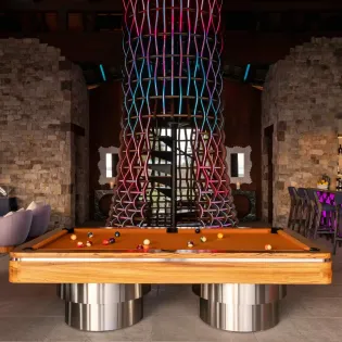 17 the village pool table