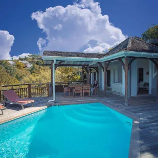 Villa Rive Gauche in St Barthelemy, 2BR Rental