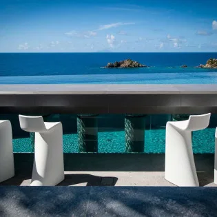  vacation rental photo St Barthelemy WV AXL Villa Axel Rocks St Barts Villa axldin01 desktop