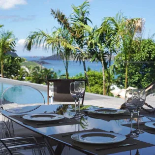  vacation rental photo St Barthelemy WV GVB Villa Good Vibrations St Barts Villa GVBdin03 desktop