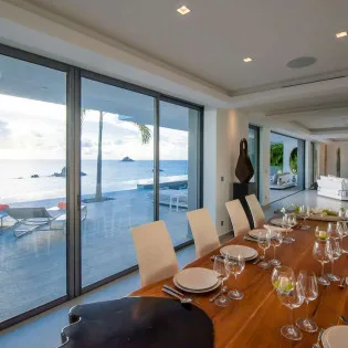  vacation rental photo St Barthelemy WV AXL Villa Axel Rocks St Barts Villa axldin02 desktop