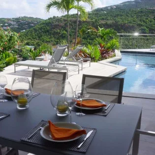  vacation rental photo St Barthelemy WV CLR Villa Claire St Barts Villa clrdin01 desktop