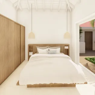 7 crystal blue bedroom