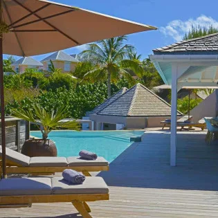  vacation rental photo St Barthelemy WV LAR Villa Lagon Rose St Barts Villa LARdek07 desktop