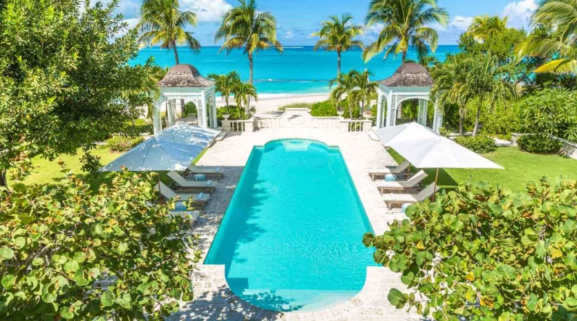  vacation rental photo Turks and Caicos TC CP Villa Coral pavilion CPpal01 desktop