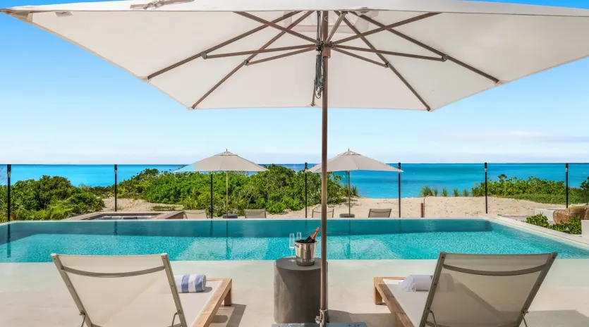 1.2 b.e. grace bay beachfront 5bd terrace