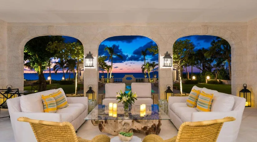 0 vacation rental photo Turks and Caicos TC CP Villa Coral pavilion CPliv04 desktop