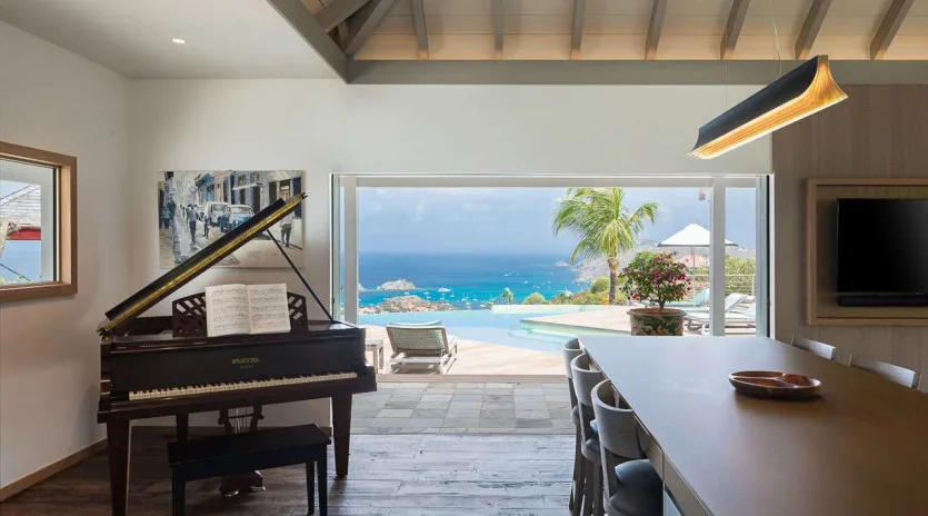 3 vacation rental photo St Barthelemy WV BSN Villa Blue Swan St Barts Villa BSNdin01 desktop