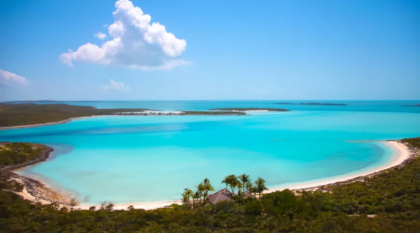 4 musha cay beach house view