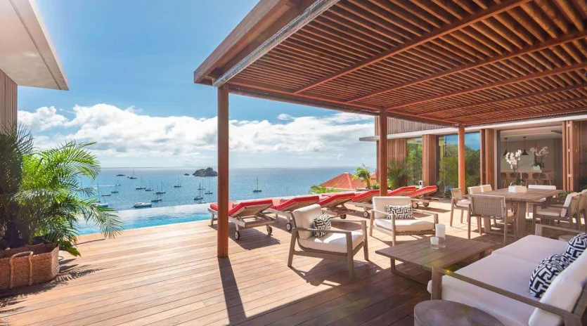  vacation rental photo St Barthelemy WV BCA Villa Bianca St Barts Villa BCAdek06 desktop