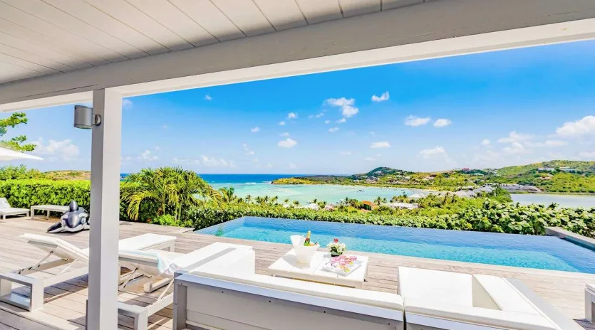  vacation rental photo St Barthelemy WV SBM Villa Villa Minou St Barts Villa SBMdek02 desktop