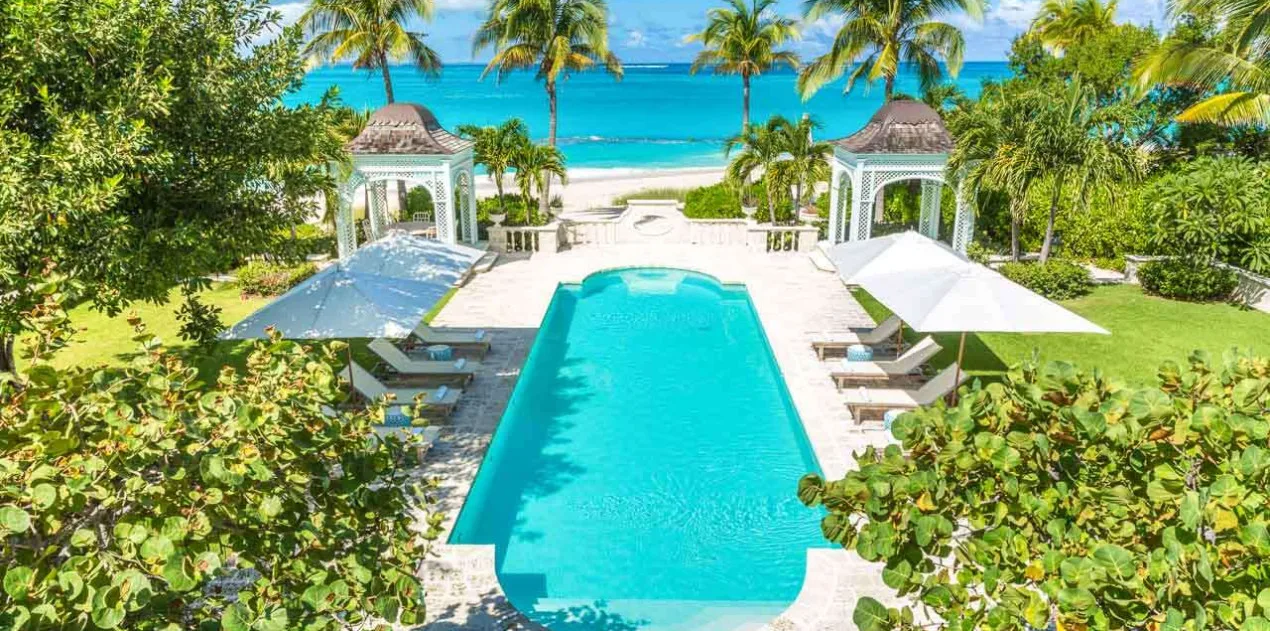 vacation rental photo Turks and Caicos TC CP Villa Coral pavilion CPpal01 desktop
