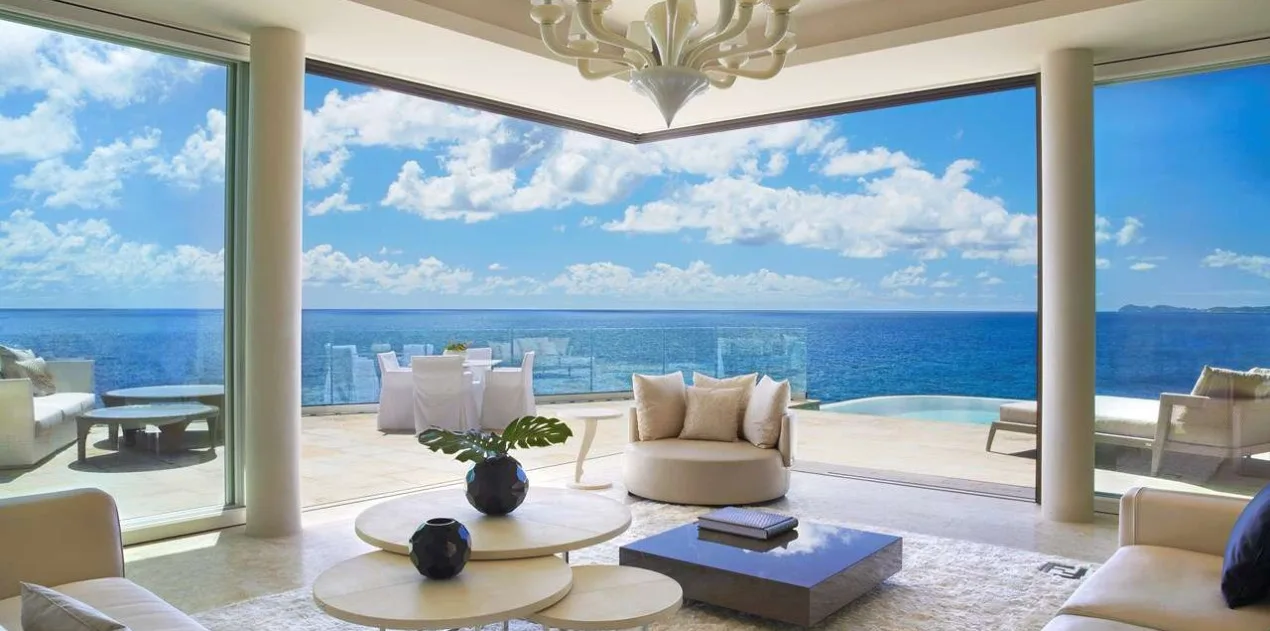 vacation rental photo Virgin Gorda VIJ PEN Villa Cliff Penthouse Suite penliv01 desktop