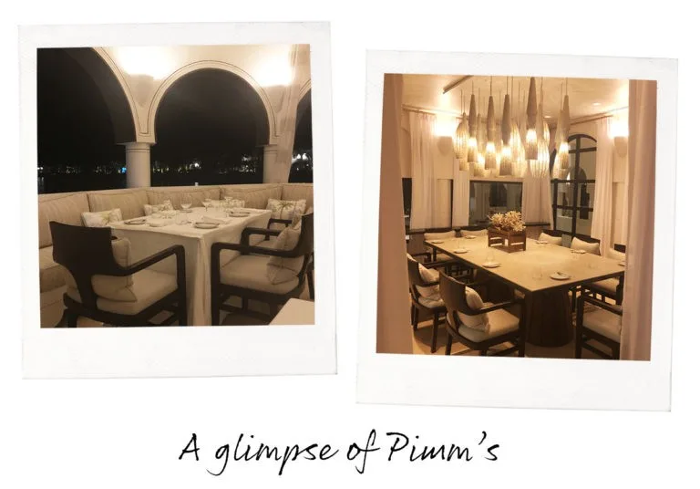 A glimpse of Pimm's Restaurant at Belmond Cap Jaluca