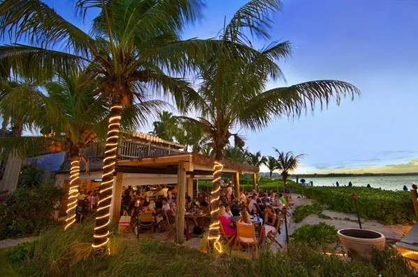 Best restaurant in turks and caicos, somewhere cafe, palm trees, beach, beach restaurant, caribbean