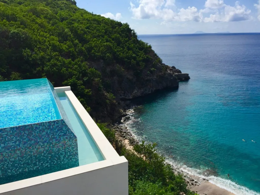 Wimco Villa Vitti view of Shell Beach from deck (Photo by Jim Dobson)