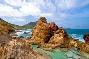 The natural pools at Grand Fond are crystal clear.