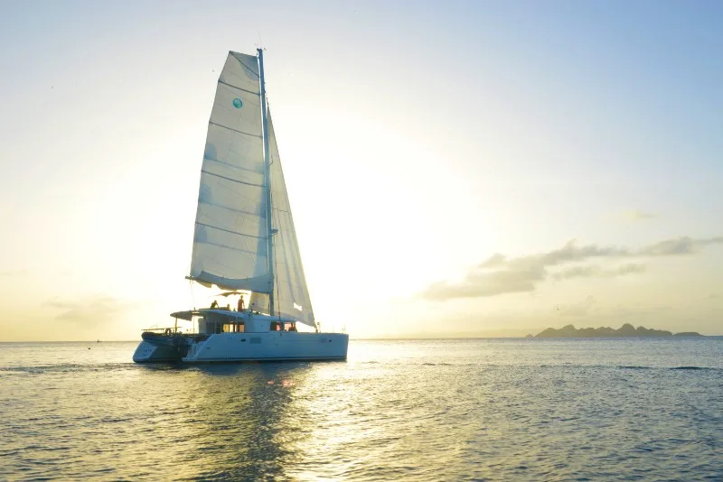 Sailing in st barts