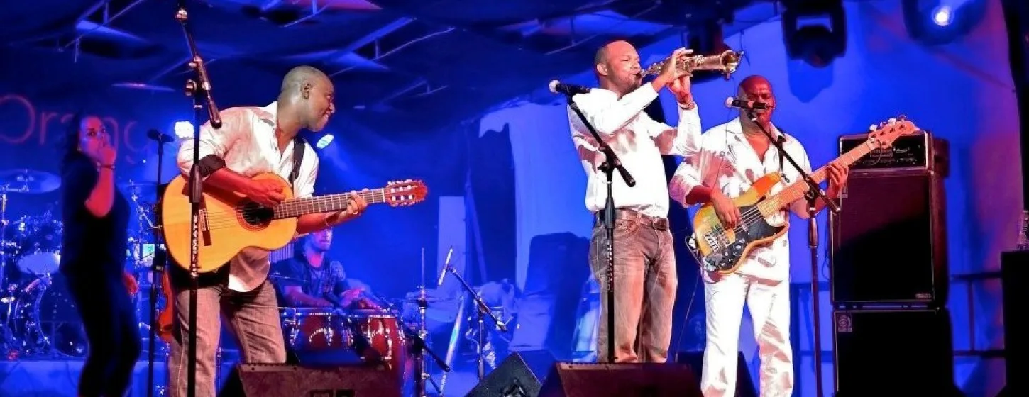 Musicians preforming at St. Barts Music Festival 