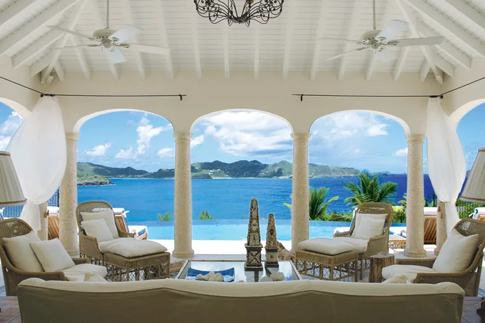 Oceanfront villa in point milou St. Barts, vacation home, vacation rental