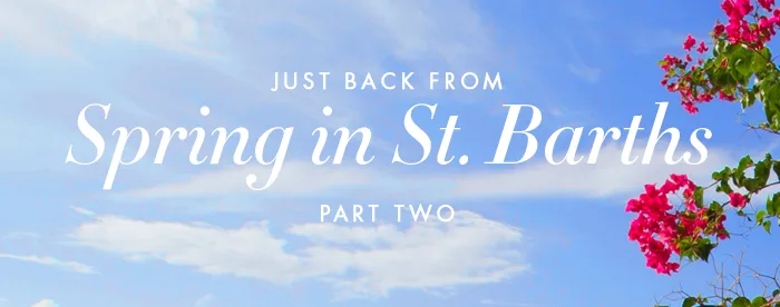 Just Back from Spring in St. Barts Part Two