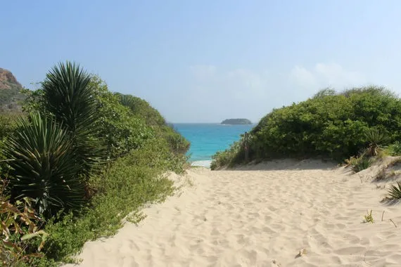 Welcome to Saline Beach. Photo by Sherry Jacobson.