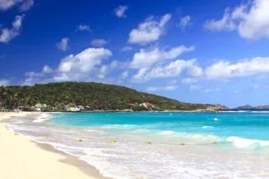 Far left corner of St. Jean Beach, St. Barths