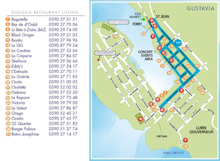 restaurant sbh map