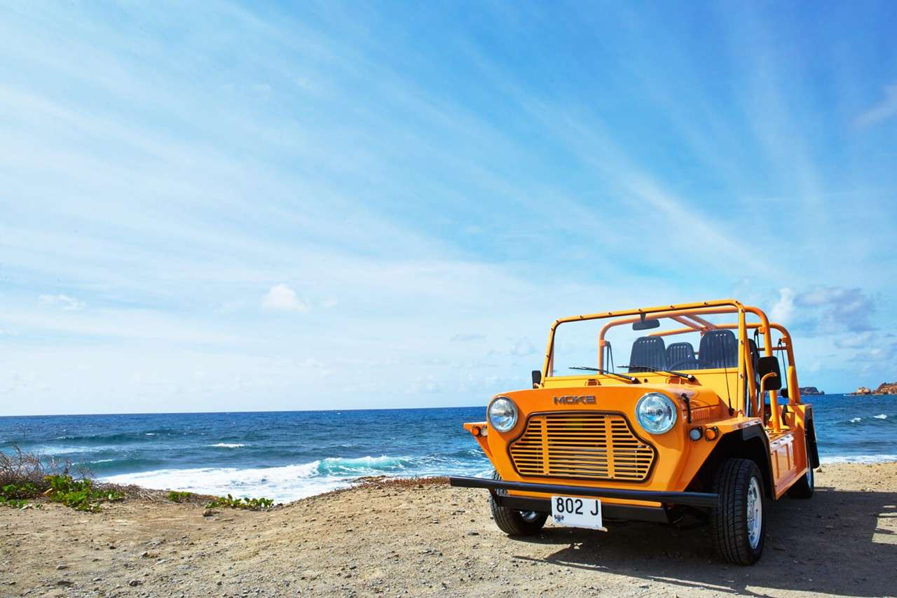 getting around st barts orange moke