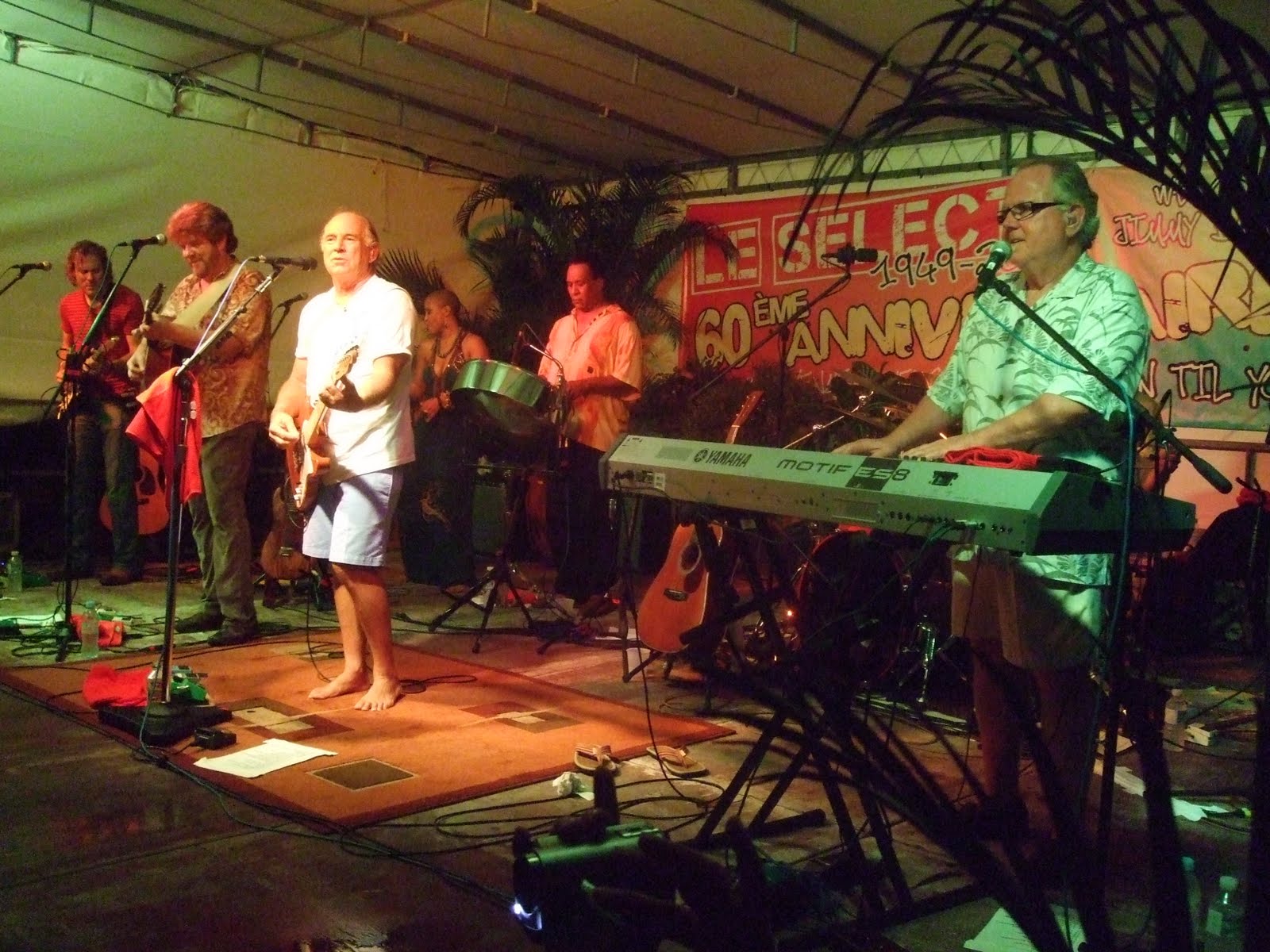 Jimmy Buffett in concert in St Barts