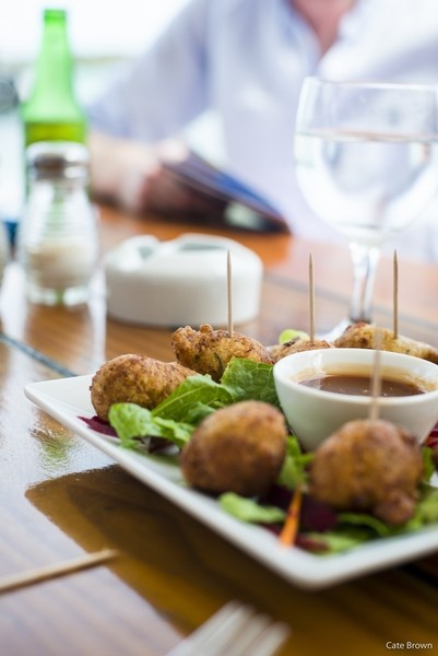 Great accras at O'Corail at Cul de Sac, St Barths Restaurant