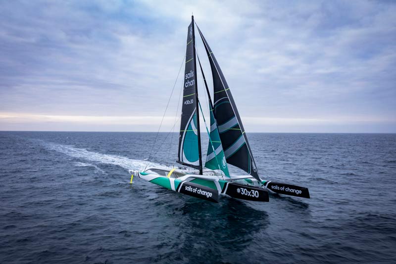 Maxi-Trimaran Sails Of Change: First Participation at Les Voiles In 2023