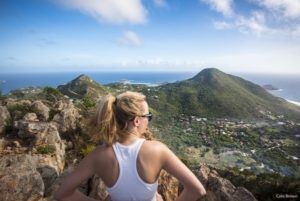 At the top of Grand Fond, where we hiked with Helene Bernier