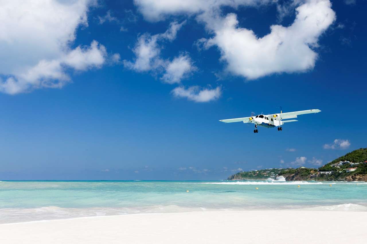 St Jean Beach planes landing