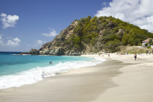 Shell Beach is feels secluded but is just a few blocks from the harbor in Gustavia.