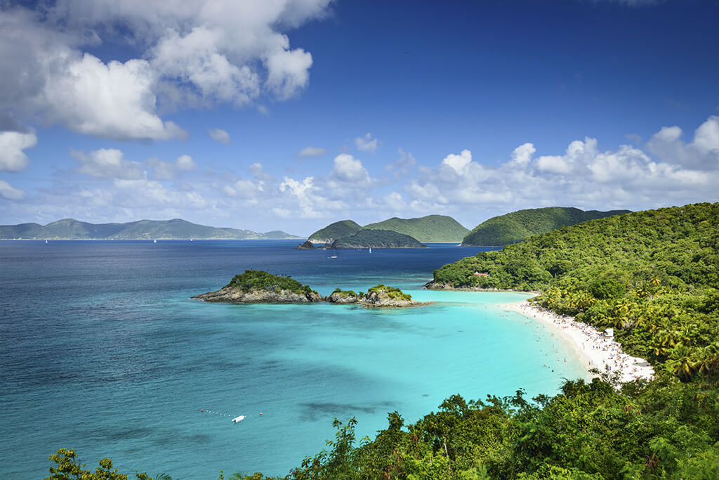 Looking out to Trunk Bay