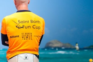Rider awaits the first race at the Saint Barth Fun Cup