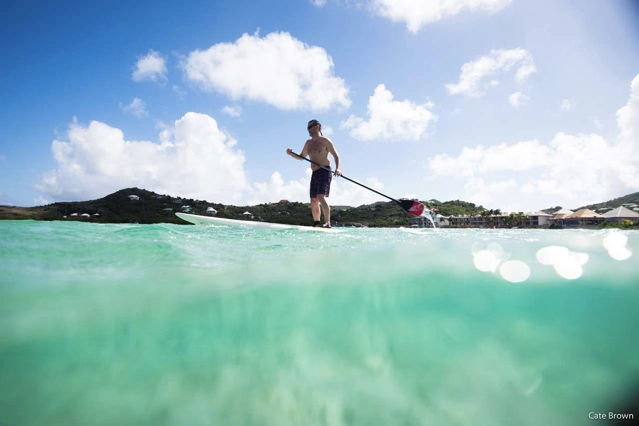 paddleboarding