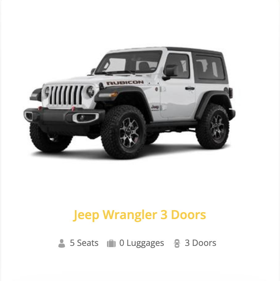 Jeep Wrangler 3 Door