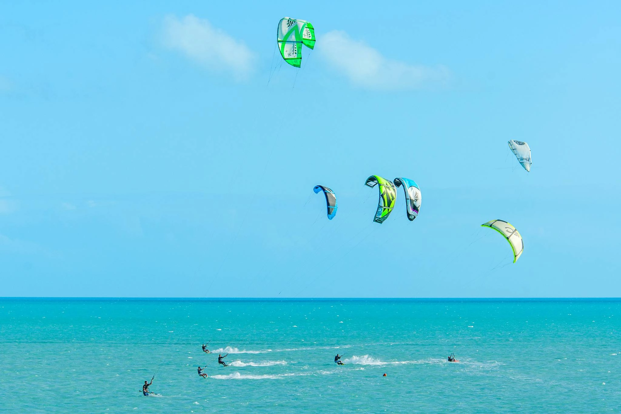 Kiteboarding on Long Bay Beach