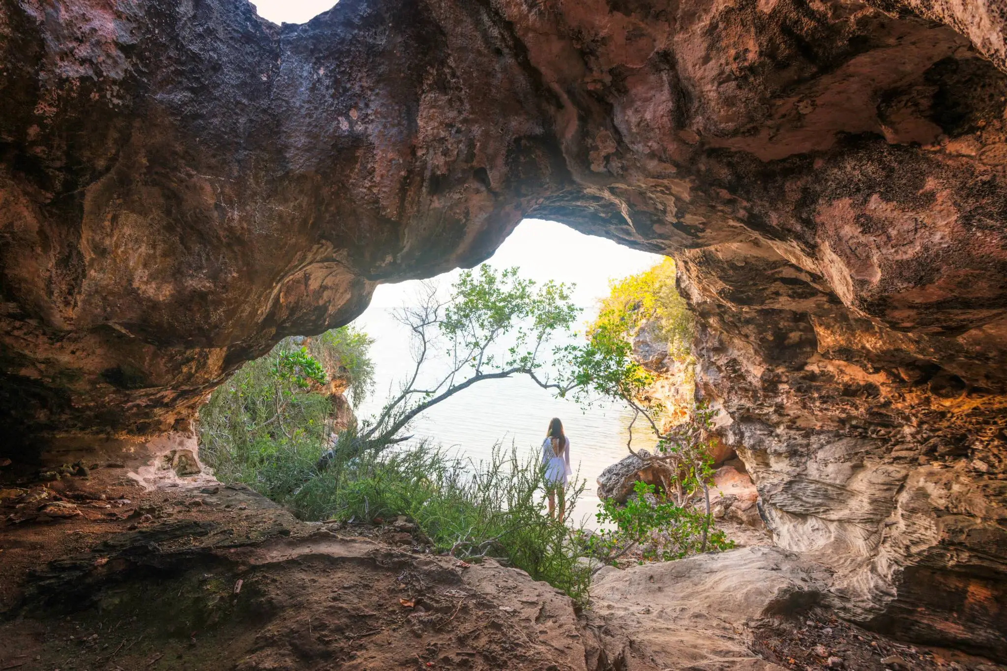 The Pirate Cave at West Harbor Bluff on Providenciales 