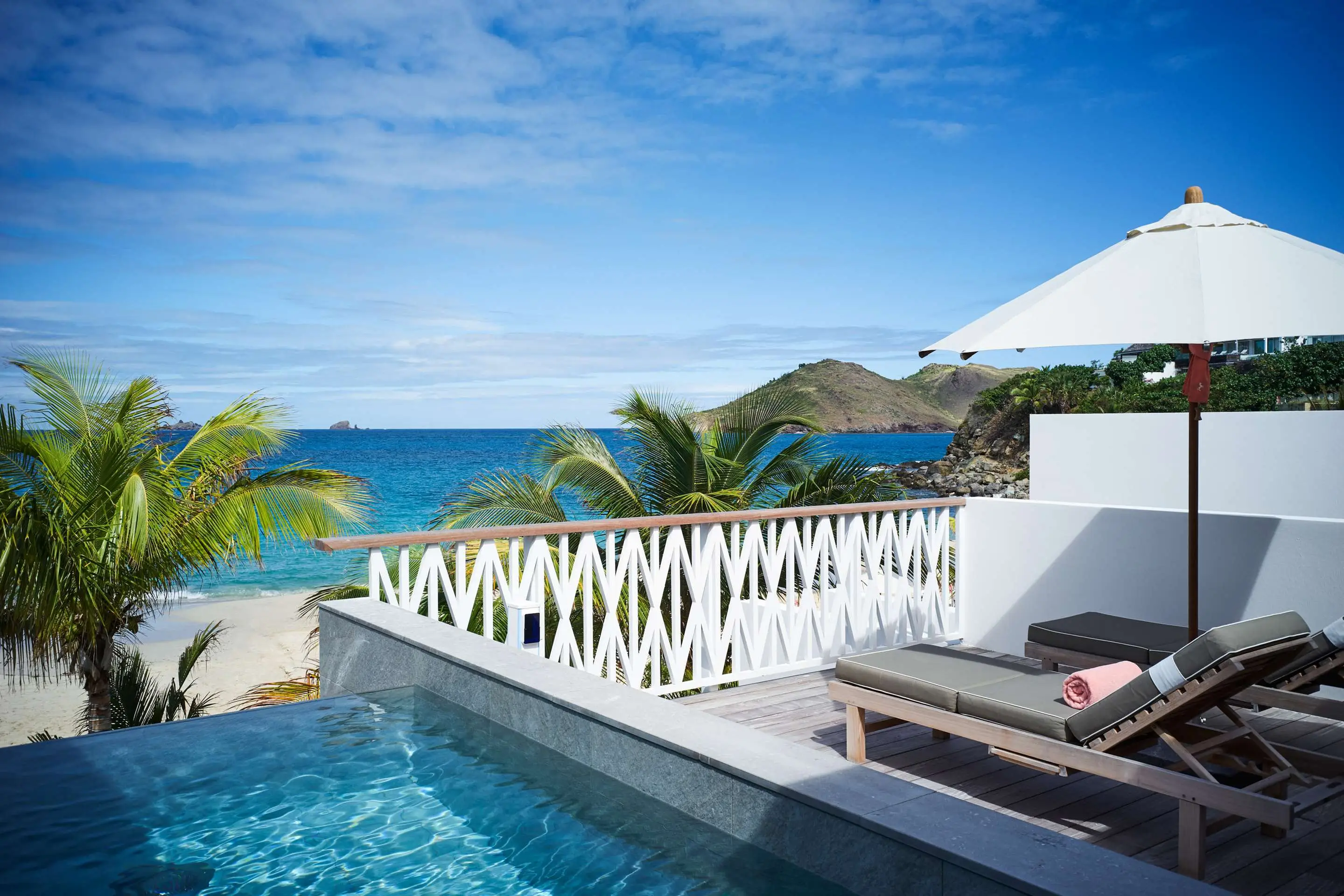Villa de France Outside Deck and View © Cheval Blanc